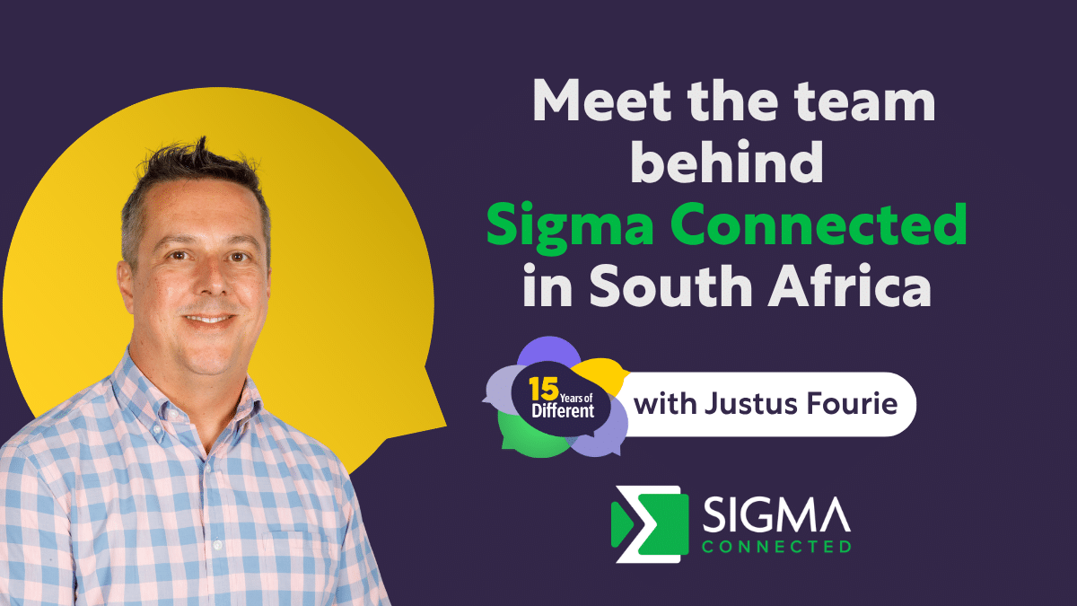 Meet the team behind Sigma Connected in South Africa: Justus Fourie